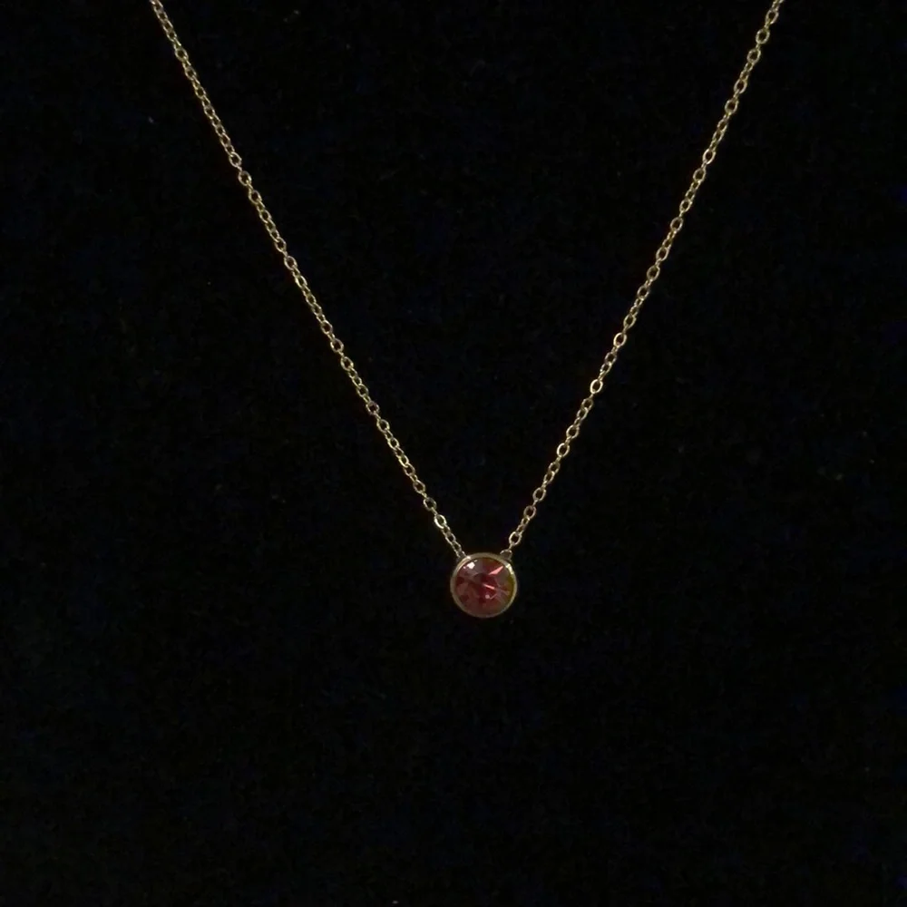 Minimalist Gemstone Necklace - Picture 8 of 11